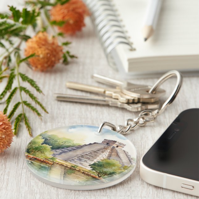 Porte-clefs Chichen Itza, Étiré  (Devant Droit)