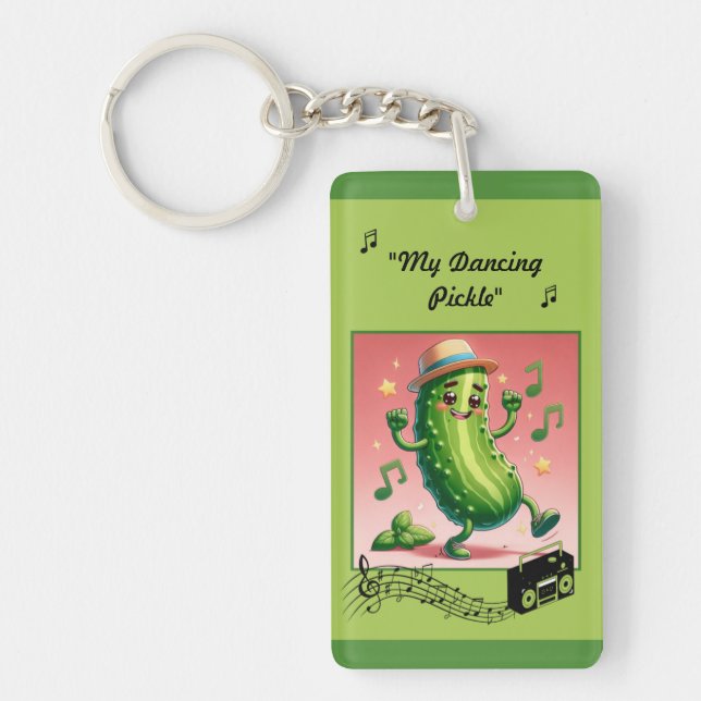 Porte-clefs Chicket de danse avec boîte de bal (Devant)