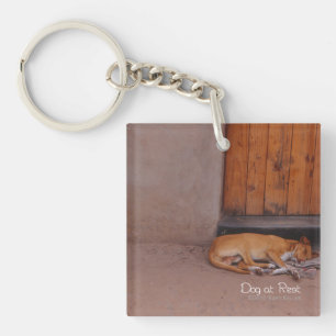 Porte-clefs Chien au repos