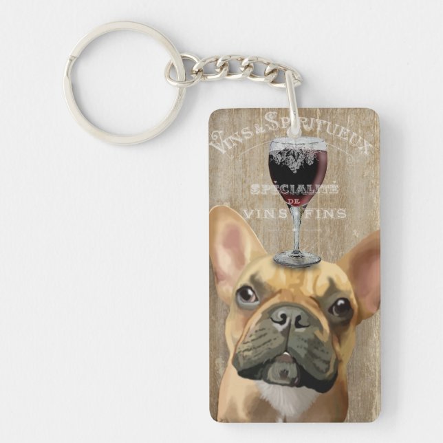 Porte-clefs Chien Au Vin, Chien de France (Devant)