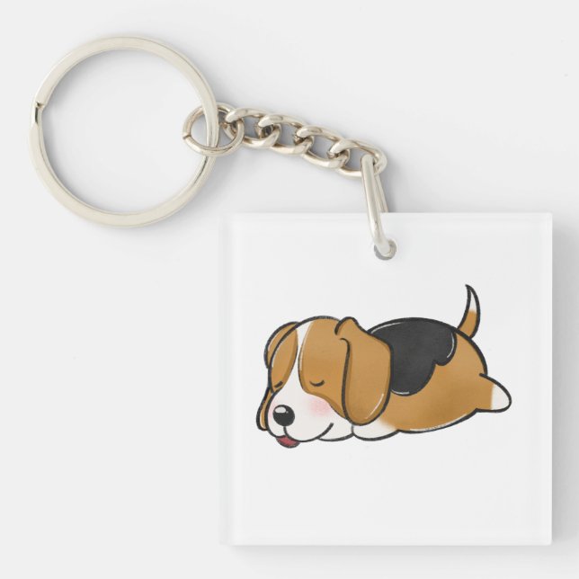 Porte-clefs Chien, Beagle, Nature (Devant)