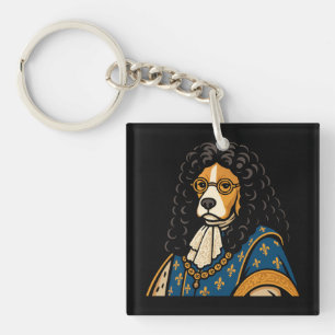 Porte-clefs Chien Beagle royal Sa Majesté la bouffée