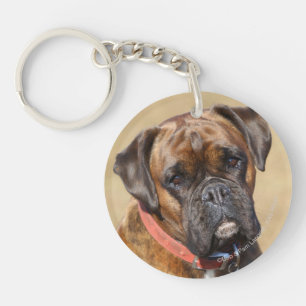Porte-clefs Chien Brindle de boxeur