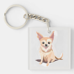 Porte-clefs Chien Chihuahua Chien Mignon Animal Compagnie Ch