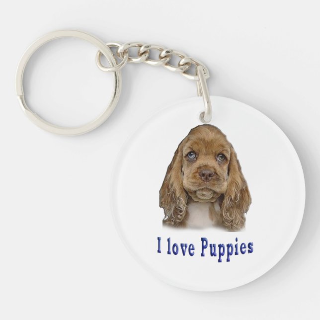Porte-clefs Chien chiot (Devant)
