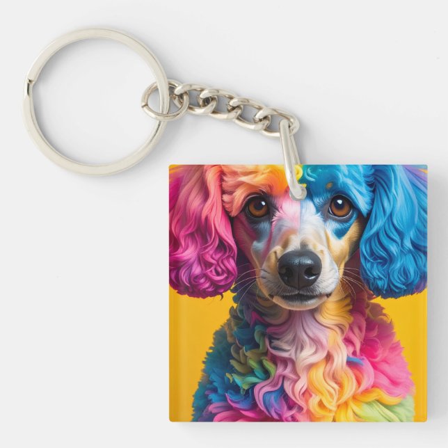 Porte-clefs Chien Coloré (Devant)