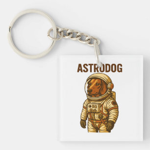 Porte-clefs Chien d'astronaute de Dachshunaut Wiener