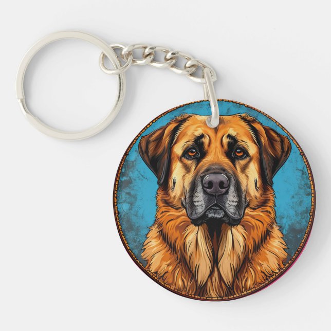 Porte-clefs chien de berger anatolien (Devant)