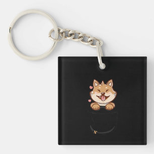 Porte-clefs Chien de chiba inu chiba de poche Animaux de com
