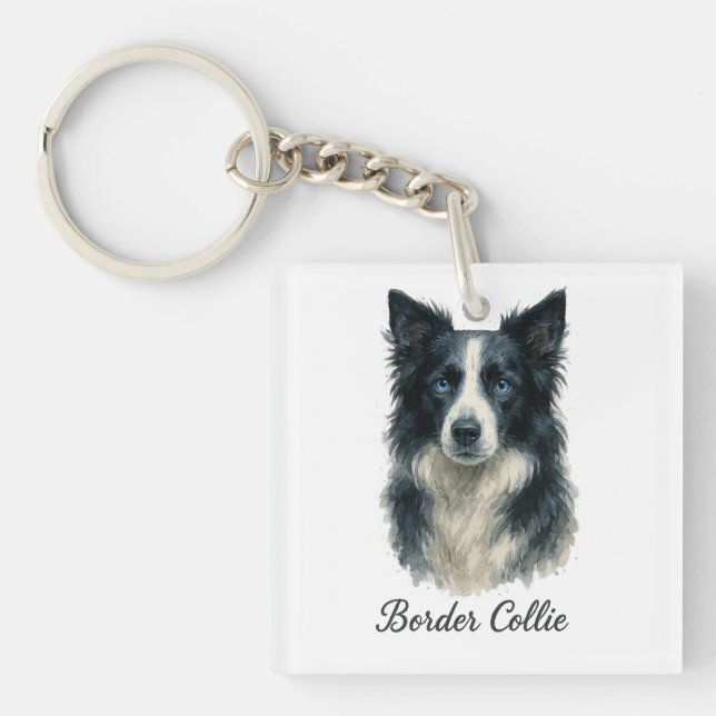 Porte-clefs Chien de Collie (Devant)