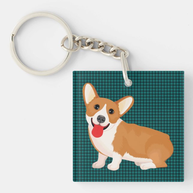 Porte-clefs chien de corail (Devant)