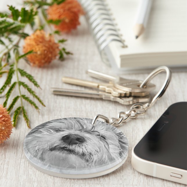 Porte-clefs Chien de Coton de Tulear (Devant droit)