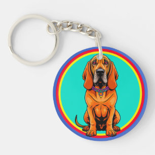 Porte-clefs Chien de dessin animé mignon avec collier