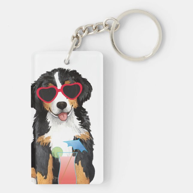 Porte-clefs Chien de montagne bernois d'été (Dos)
