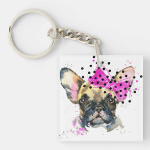 Porte-clefs Chien de Taureau de Français de Cutie