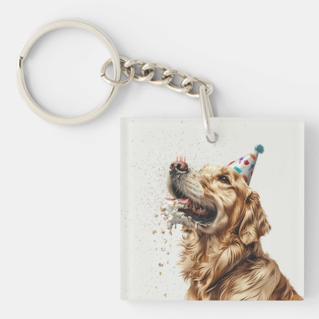 Porte-clefs Chien d'or de l'épreuve d'anniversaire (Devant)
