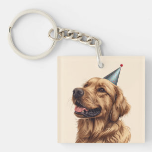 Porte-clefs Chien d'or de l'épreuve d'anniversaire