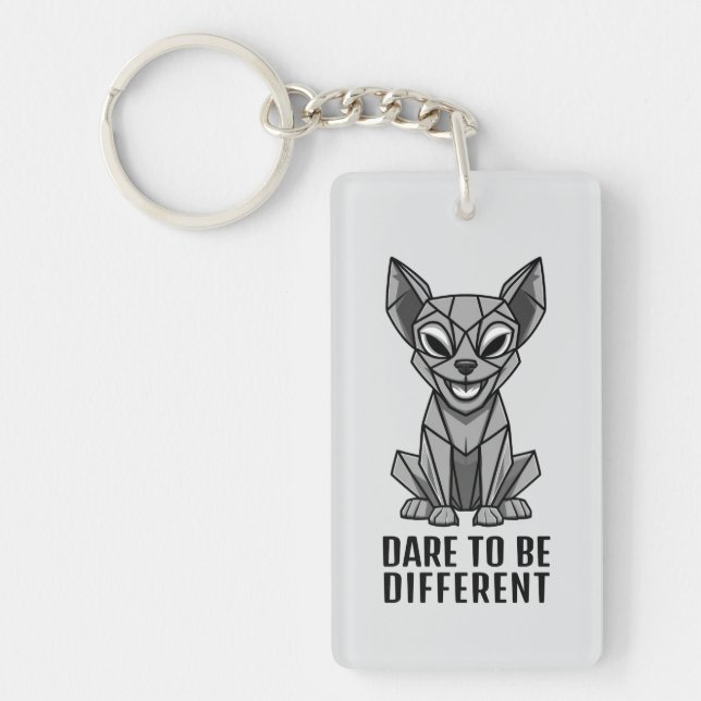 Porte-clefs Chien géométrique (Devant)