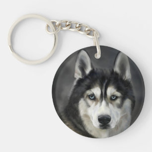Porte-clefs Chien Husky Gros Chien Animal Familier