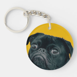 Porte-clefs chien jaune