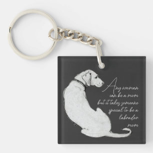 Porte-clefs Chien Maman Labrador