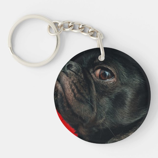 Porte-clefs chien rouge (Devant)