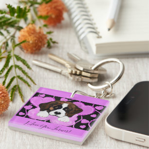 PORTE-CLEFS CHIEN SAINT BERNARD 