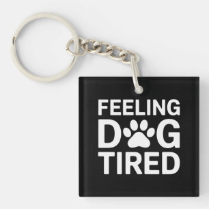 Porte-clefs Chien Se Sentant Fatigué