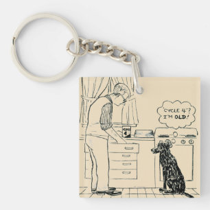 Porte-clefs Chien vieillissant