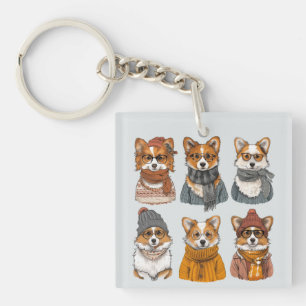 Porte-clefs Chiens de Corgi gallois branchés