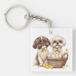 Porte-clefs Chiens de Pâques Chih Tzu