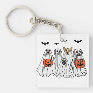 Porte-clefs Chiens Éffrayants d'Halloween amusants - Chiens fa