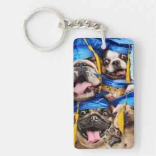Porte-clefs Chiens et Chats Diplômés en Photomaton