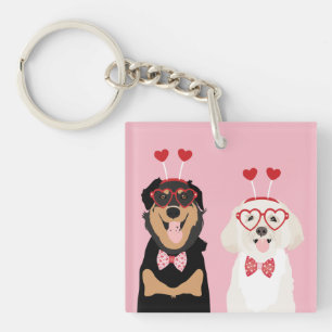 Porte-clefs Chiens Valentine Rottweiler Maltipoo Chiot