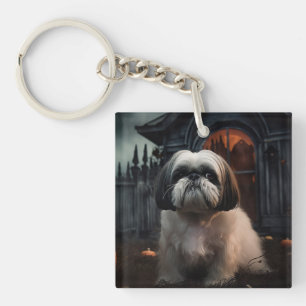 Porte-clefs Chih Tzu Halloween effraie