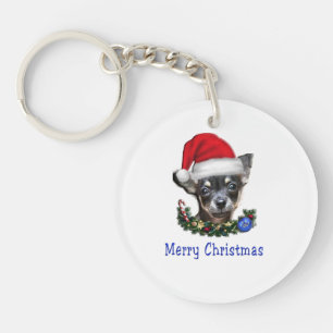 Porte-clefs Chihuahua cadeaux de Noël