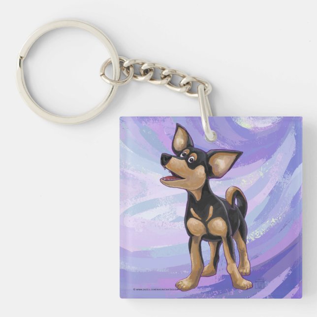Porte-clefs Chihuahua Cadeaux et accessoires (Devant)