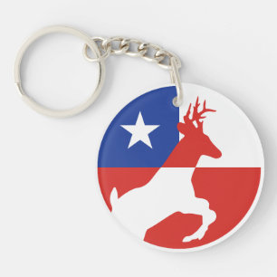 Porte-clefs Chili Huemul Drapeau animal national chilien