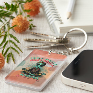 Porte-clefs Chill, on vient en paix
