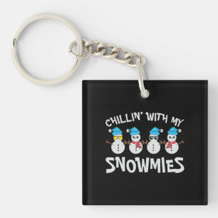 Porte-clefs Chillin’ Avec Mes Neiges - Mignonne Snowman