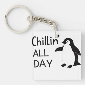 Porte-clefs Chillin toute la journée Pingouin