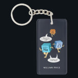 Porte-clefs Chimie Gag Funny Professeur de sciences Anniversai<br><div class="desc">Chimie Gag Funny Enseignant de science Verre d'anniversaire. Parfait pour les chimistes,  ou les professeurs de sciences qui aiment les éléments de table périodiques plaisanteries. Ajoutez un nom en cliquant sur le bouton "Personnaliser"</div>