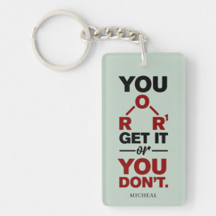 Porte-clefs Chimie Nerd Vous obtenez ça drôle Gag de science