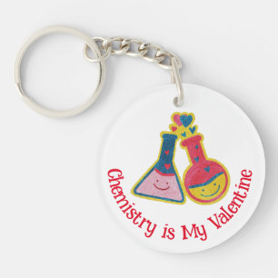 Porte-clefs Chimiste drôle Cute Valentine's Day Chimie Keych
