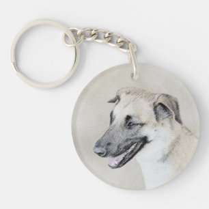 Porte-clefs Chinook (Helicopter Ears) Painting - Dog Art