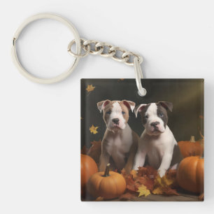 Porte-clefs Chiots American Staffordshire Délice d'Automne