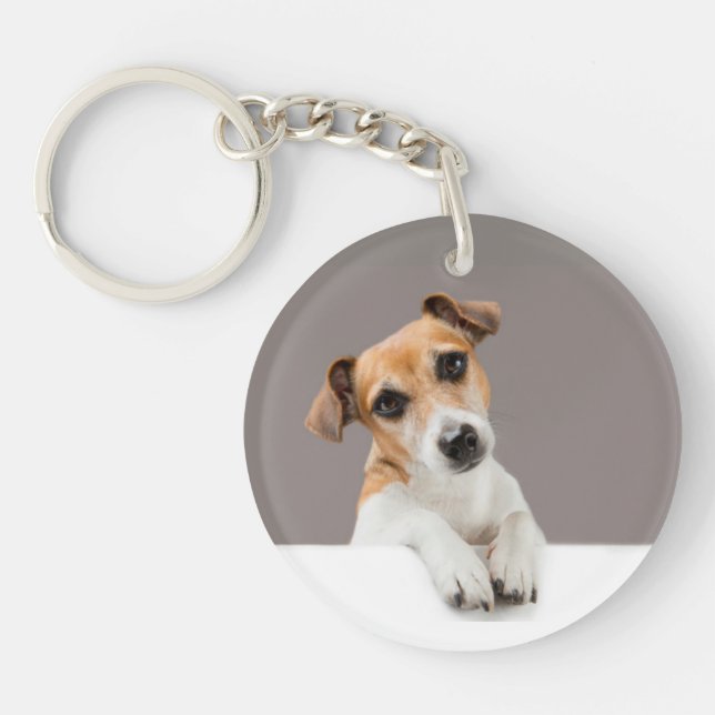 Porte-clefs Chiots Jack Russell Mignon Adorable Bébé Jack (Devant)