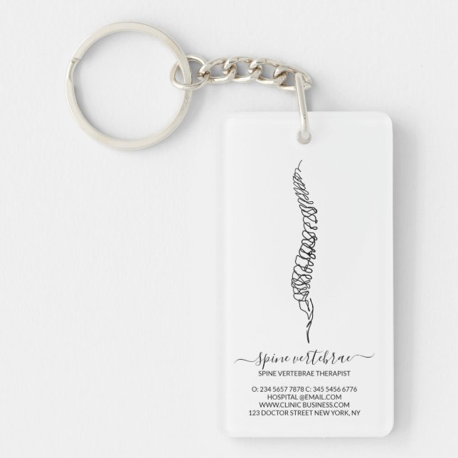 Porte-clefs chiropraticien thérapeute chiropraticien orthopédi (Devant)