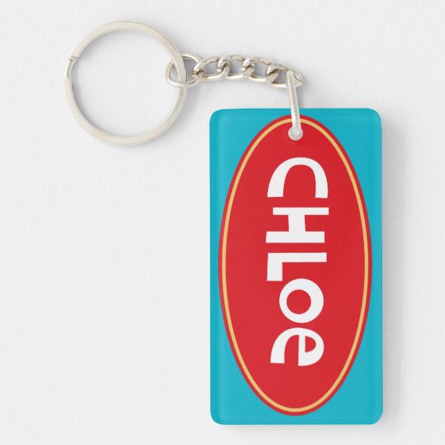 Porte-clefs Chloe customisé (Devant)