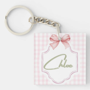 Porte-clefs Chloé personnalisé bébé fille infirmière Bow&En vi